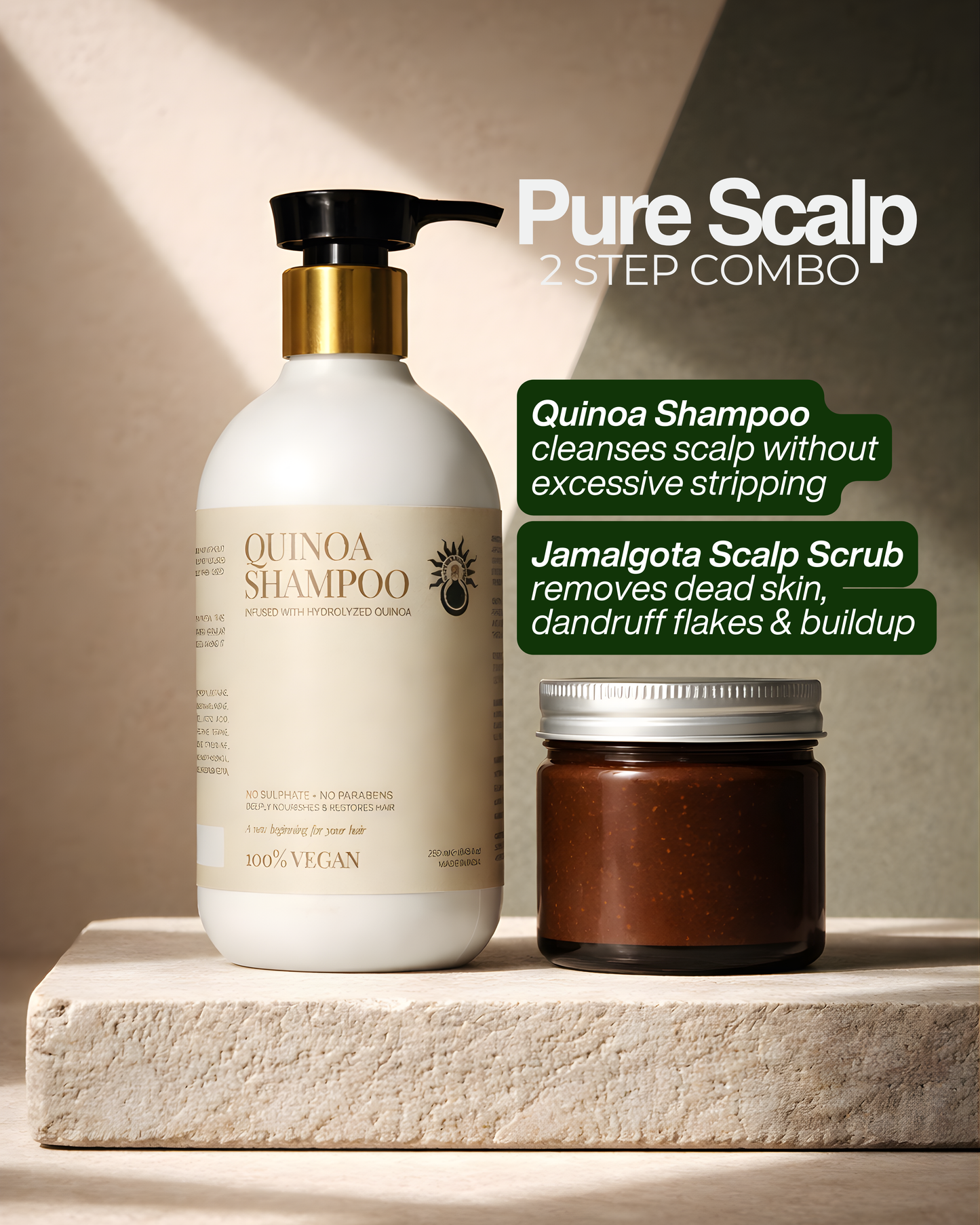 Pure Scalp Combo Shampoo + Oil-Based Scalp Scrub
