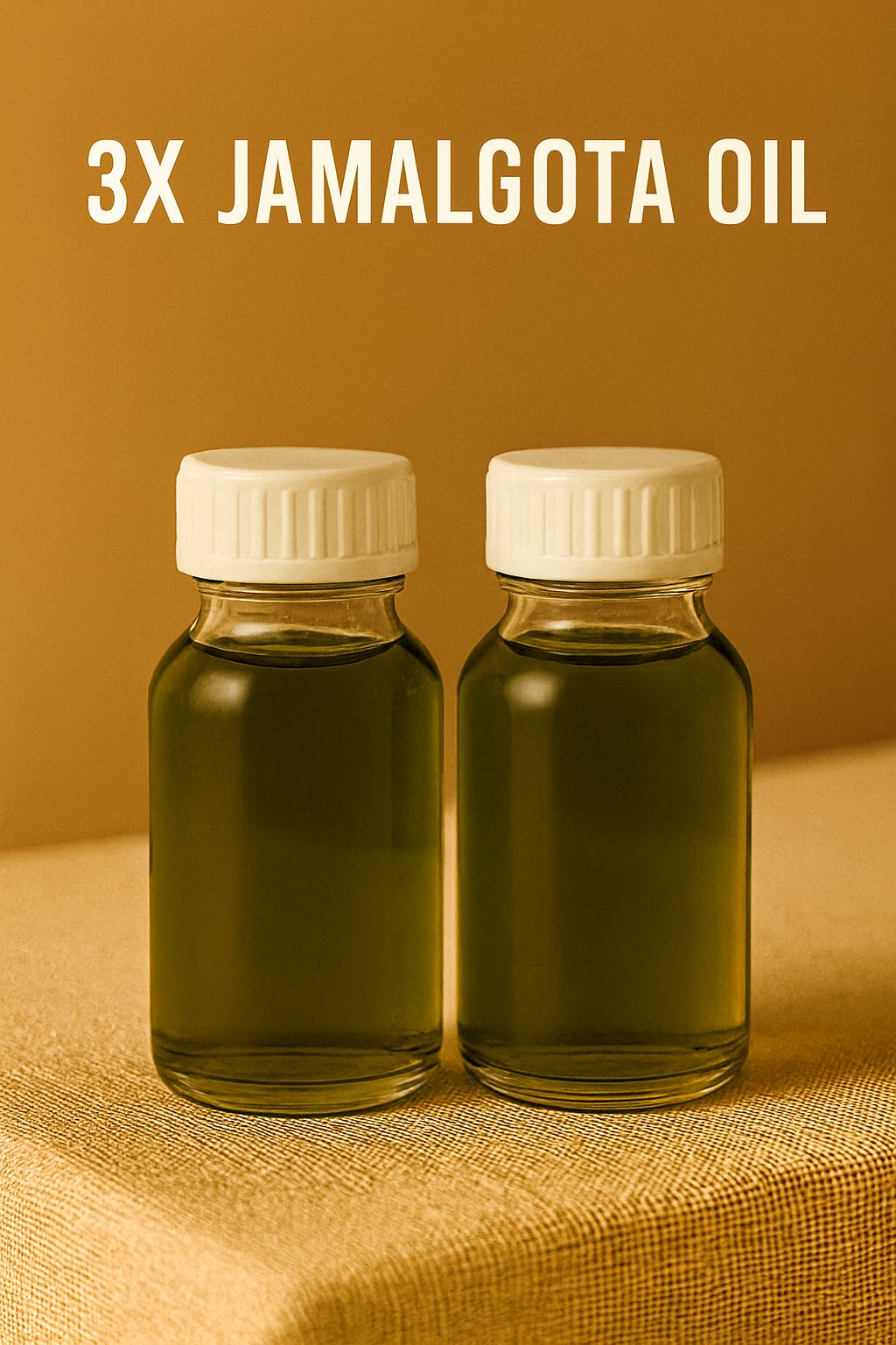 3X Triple Power Jamalgota Oil - Two Bottle Pack (11% Off)