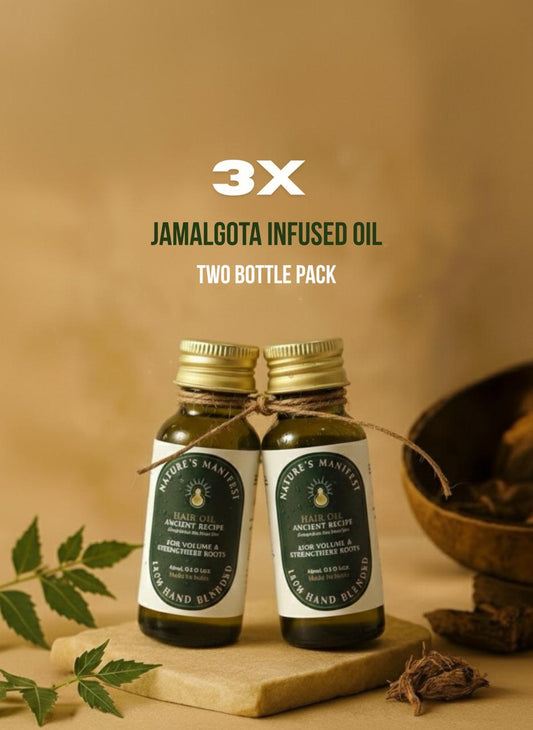 3X Triple Power Jamalgota Oil - Two Bottle Pack (11% Off)